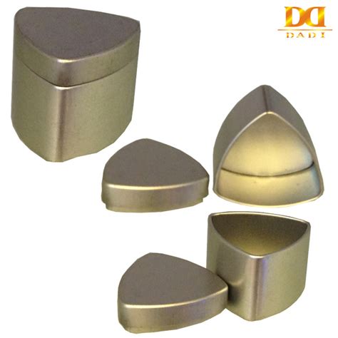 tiny triangle metal jewelry box|Small Triangle Metal Box .